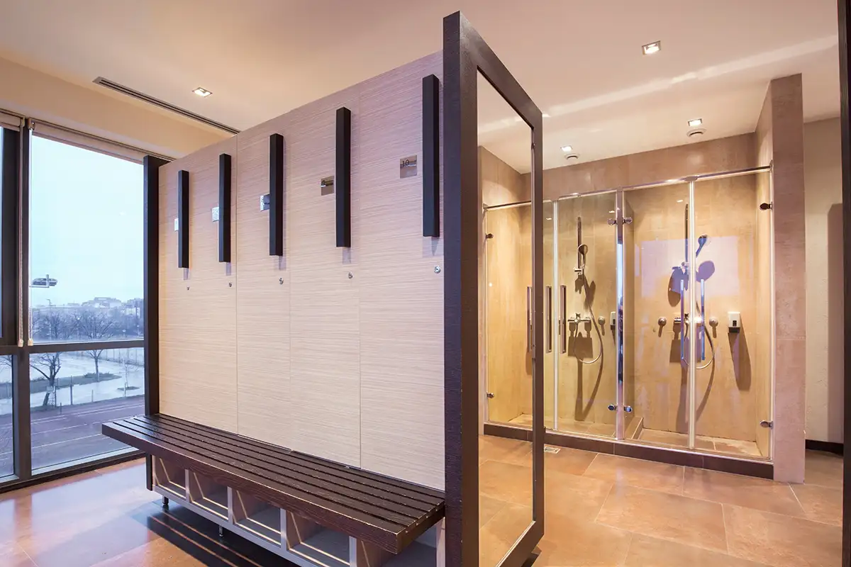 Locker Rooms with Showers